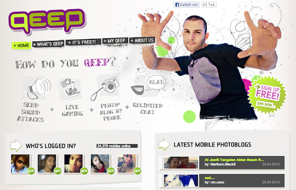 Qeep Home Page