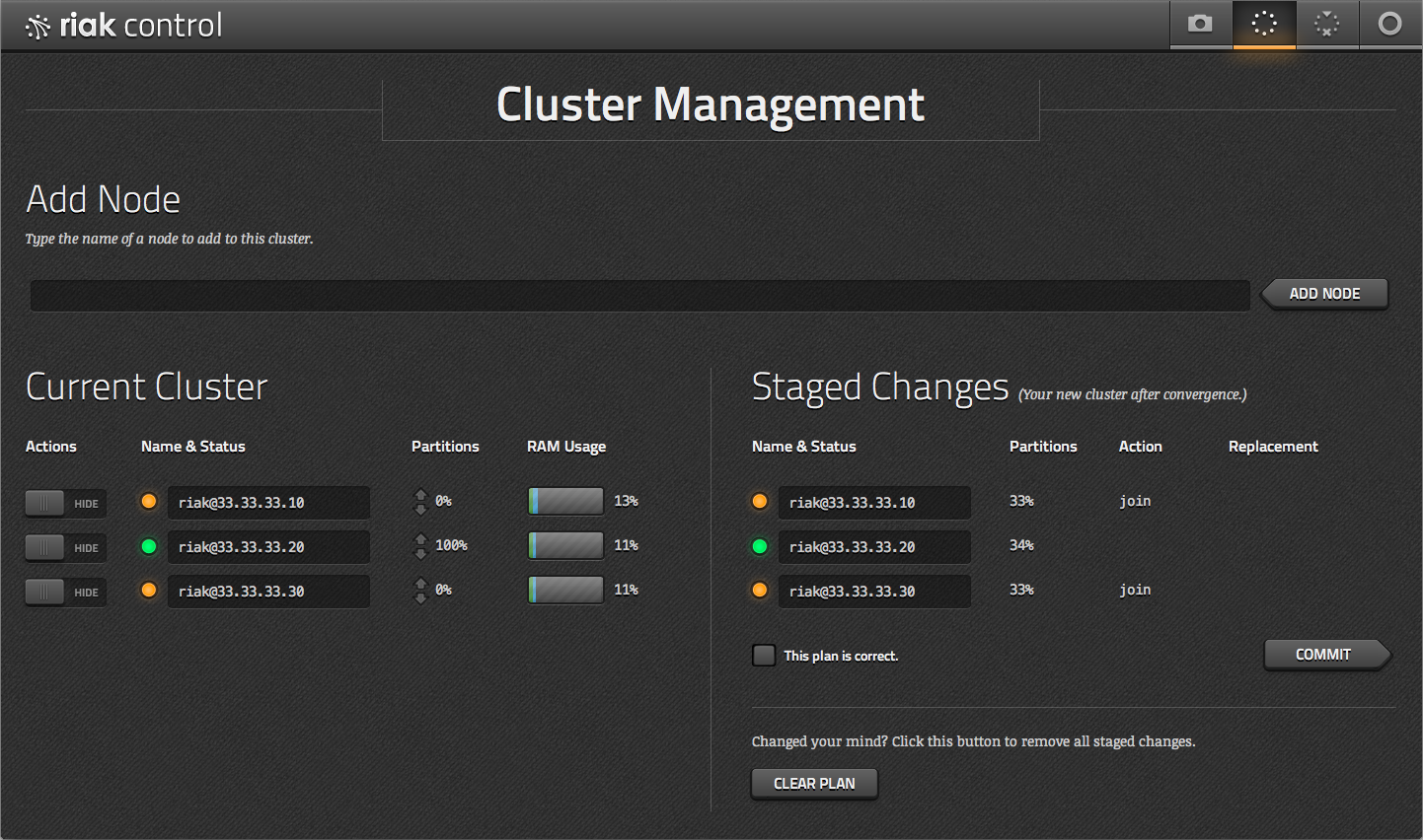 Staged Changes